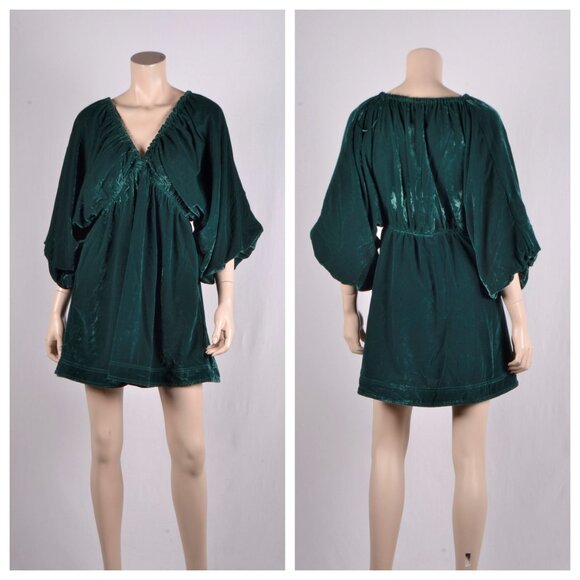 Free People Portia Velvet Babydoll Minidress - Picture 3 of 5